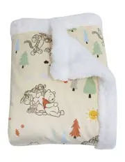 [Bubba Blue] Winnie The Pooh Reversible Cuddle Blanket in Vanilla