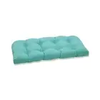 Pompeii Solid Indoor/Outdoor Wicker Patio Sofa/Swing Cushion Tufted, Weather