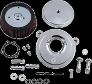 AN Stage 1 Std Air Filter Kit w Cover Smooth Chrome Bad Boy 95-97