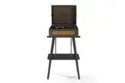 Crosley Voyager Bluetooth Portable Turntable + Entertainment Stand Bundle - Cocoa