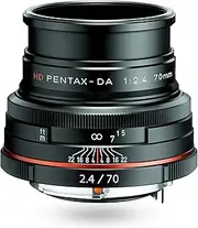 Pentax HD PENTAX-DA 21430 70mm F2.4 Limited Black Medium Telephoto Monofocal Lens [APS-C Size] [High Definition Limited Lens/Aluminum Shaving Body] [High Definition HD Coating] [Compact and