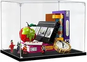 Acrylic Display Case for Lego 43227 Disney Villain Icons Figure Storage Box Dust Proof Glue Free