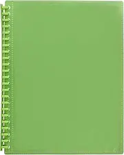Marbig 2008504 Display Book Refillable A4 Clearview 20 Pockets Lime