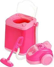 BCOATH Interactive Cleaning Toys Set 's Pretend Mini Washing Machine Vacuum Cleaner for Toddlers