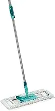 Leifheit Profi XL Cotton Plus Mop with Telescopic Handle to 142 cm, 42 cm Large Flat Floor Mop Head, 360° Universal Joint for Easy Steering, Highly Absorbent, Mop for Stone and Tile Floors
