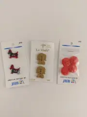 JHB INTERNATIONAL & LA MODE Dog Button Lot