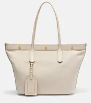 [Dolce & Gabbana] Dolce & Gabbana Canvas and leather tote bag One Size beige