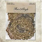 20pc Round Ornate Lacey Die Cut Frames Scrapbooking Cardmaking Junk Journals