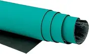 Green rubber mat, thickened rubber mat, non-slip, high temperature resistance, 3MM thickness, suitable for use in workshops/warehouses/shopping malls/household(0.4 * 10m/1.3 * 33ft)