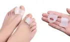 2 Pair Gel Toe Separators for Bunions, Overlapping Toes, Drift Pain Relief 4pcs