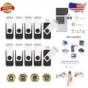 Convenient 20 Pack 4GB USB Flash Drives - Rugged Swivel Design for All Devices