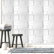 Traderight 12Pcs 3D Wall Panels 50x50cm DIY Waterproof Scratchproof Home Decor Easy Install