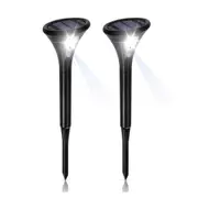 Solar Garden Lights 2Pcs Waterproof Solar Garden Lights with Motion Sensor
