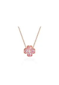 在飛比找ZALORA購物網優惠-Rose cut pink sapphire necklac