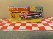 Matchbox Lesney Superfast No70 Dodge Dragster EMPTY Reproduction Box NO CAR