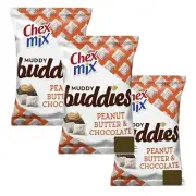 Chex Mix Muddy Buddies Peanut Butter & Chocolate 3 Pack Snack Mix 7oz!