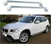 TINIANHHCT Cross Bars Lockable Fits for BMW X1 E84 2011-2015 with Flush Side Rails Roof Rack Cargo Luggage Carrier, Silver