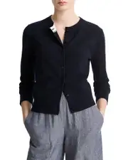 Vince Tipped Half Moon Cardigan
