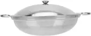 STOBAZA Cookware Set 1 Set Stainless Steel Pot Reheating Pot Kitchen Gadgets Wok Pan