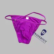 Rufskin Men plum pruple brasilio euro-cut Cheeky swim bikini swimwear size L