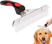 Dog Rake - Dematting Comb - Stainless Steel Teeth Grooming Comb, Detangling Tool for Dogs and Cats, Pet Supplies
