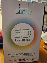 SUNLU 2x 1000g 3D LCD Printing Photopolymer Resin clear red and dark grey