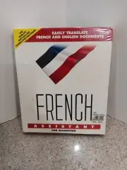 Rare VTG 3.5" Diskette FRENCH ASSISTANT for MACINTOSH Translation to English NEW