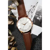 在飛比找PChome24h購物優惠-RELAX TIME Classic 經典系列手錶-銀x咖啡