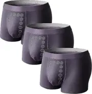 3pcs Eft Energy-field-therapy Men's Underwear,energy Field Therapy Men's Underwear Energy Field Therapy Men Pants Purple L