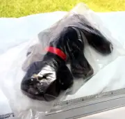 1980's Pound Puppy Black Plush Dog by Tonka 7" Vintage Sealed