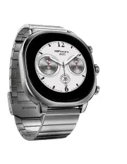 [HiFuture] AIX Amoled Stainless Steel Smart Watch in Titanium Silver