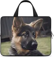 Laptop Case Sleeve Shockproof Computer Carrying Bag German Shepherd Puppy Laptop Bag Tote Lightweight Notebook Case Cover Traveling Briefcase Handle Bags for Travel Business 17inch, German Shepherd