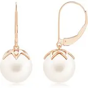 Freshwater Pearl Leverback Drop Earrings