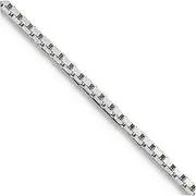 [JewelryWeb] 925 Sterling Silver Polished .6mm 4 Side D Cut Mirror Box Chain Spring Ring Jewelry Gifts for Women - Length Options: 41 46 51 61