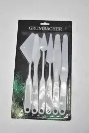Grumbacher Palette Knives Set 6 Pack Trowel Spatula Painting ABS Plastic PKS6
