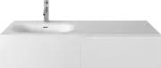 Bathroom wall Hung Solid Surface Stone Vanity White Matt 1200 1500 1800 Sizes