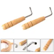2 Pcs Harp Tool Zithers Pin Lyre Tuning Wrench Tuner for Tone Key