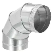 7" OD Elbow 90 Degree Duct Pipe Connector HVAC Ventilation Flue Tube