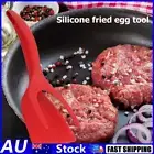 2 in 1 Spatula Kitchen Non Stick Grip Food Flip Fried Egg Bread Pancake Clamp AU