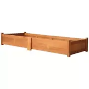 Garden Wooden Raised Bed Patio Deck Flower Plant Durable Planter With Oil Finish
