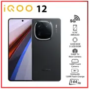 (Unlocked) iQOO 12 5G 16GB+512GB BLACK Dual SIM Octa Core Android Cell Phone