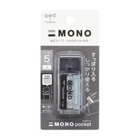 在飛比找Yahoo奇摩購物中心優惠-Tombow 蜻蜓 MONO CT-CM5 口袋型修正帶-黑