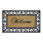 Solemate R/C Welcome W Iron 45x75cm Stylish Outdoor Entrance Doormat