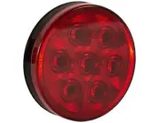 NEW BUYERS 4" RED ROUND STOP/TURN/TAIL LIGHT WITH 7 LEDS - KIT 5624157