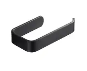Shelf Rack Wall Mounted Kitchen Towel Rack Aluminum Frosted Bathroom Towel Rack Simple Storage Rack - Black - 17Cm
