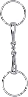 Horse Snaffle Stainless Steel Flexible Jointed Wearable Proof O Ring Horse Mouth Bit for Horse Racing and Training