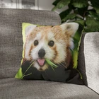 CUSHION COVER PILLOW CASE|CUTE RED PANDA ANIMAL RACOON #1