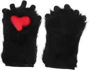 [TINEASUR] Warm Plush Animal Gloves Fine Detailing Perfect for Cosplay and Parties