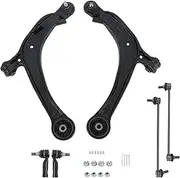 munirater 6PC Front Lower Control Arms Outer Tie Rod Sway Bars Replacement for 2011-2017 Odyssey