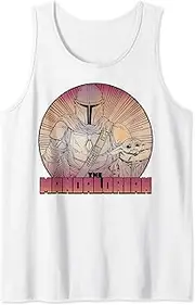 [STAR WARS] The Mandalorian The Child Gradient Line Art Tank Top